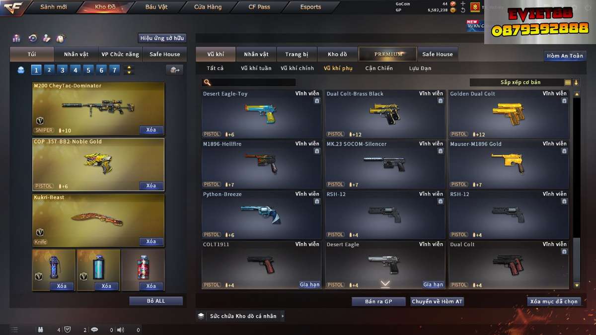 shop acc cf uy tin gia re